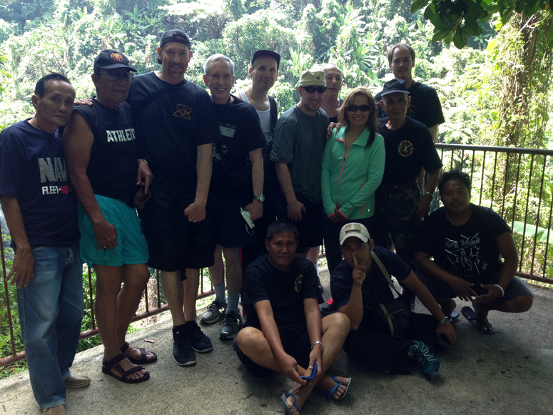 Group April 2015 at the waterfall